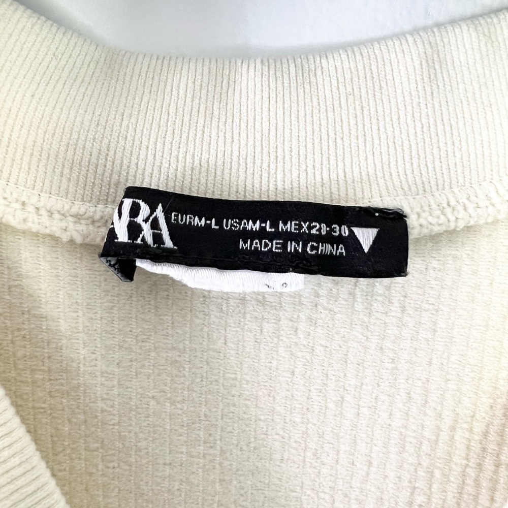 Zara Ribbed Cropped T-Shirt - Picture 3 of 3